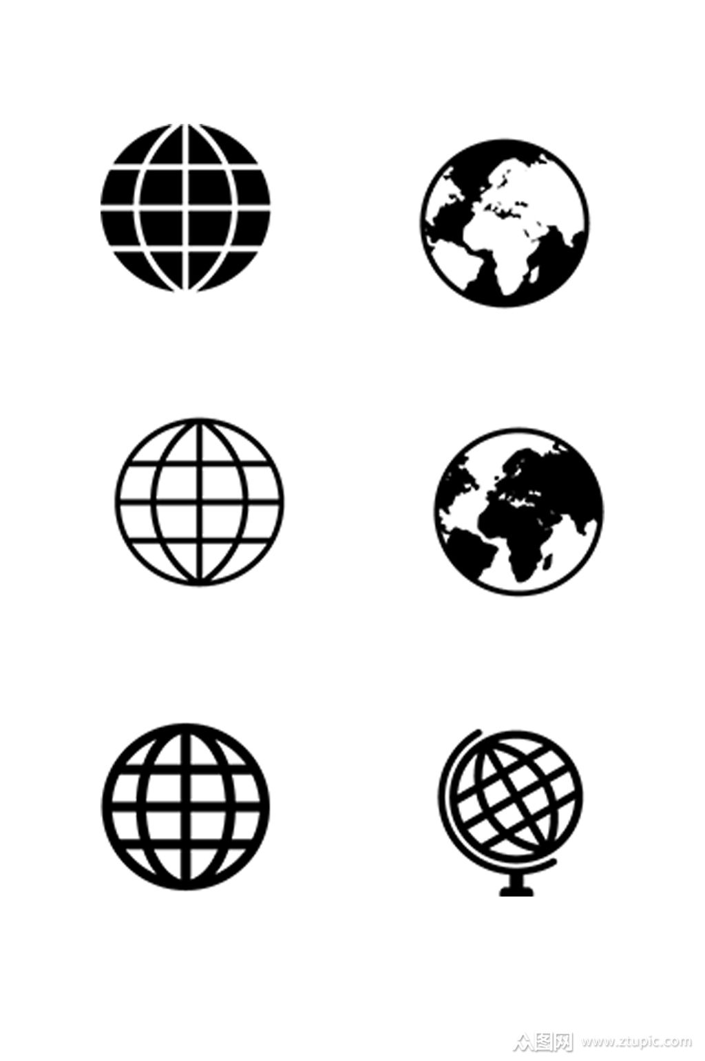 地球元素图标设计