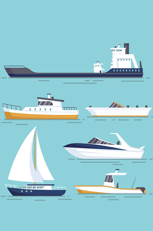 创意船舶设计矢量素材