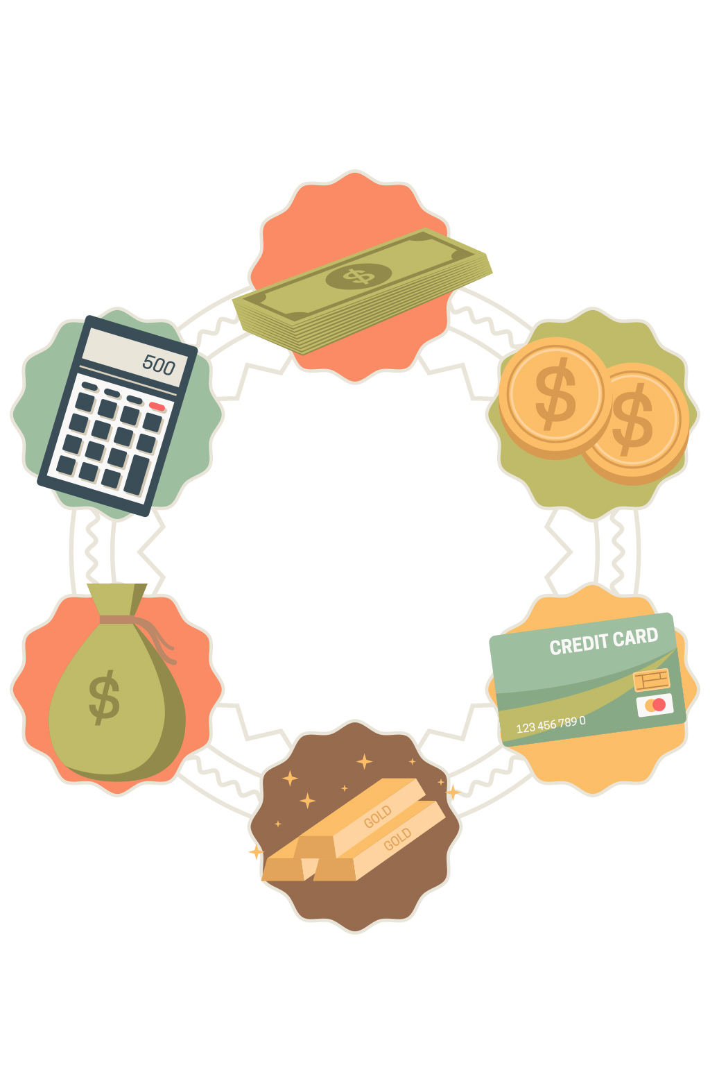创意金融元素矢量素材素材