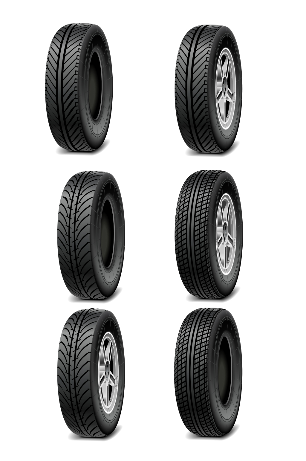 黑色轮胎设计矢量素材