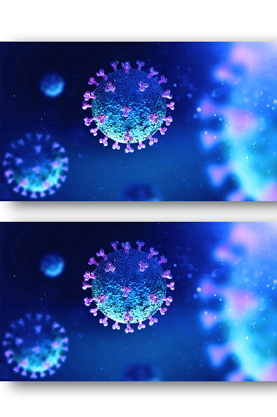 新冠病毒效果图高清-众图网