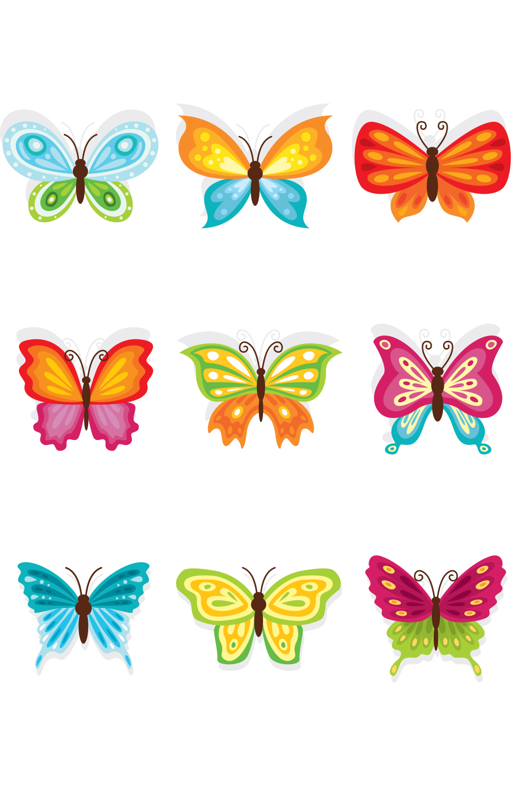 蝴蝶卡通图形图片