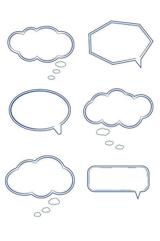 气泡对话框文本框漫画爆炸云对话框