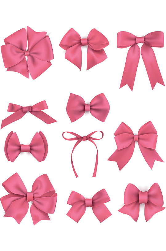 精美蝴蝶结设计矢量素材