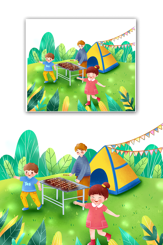 出游季夏令营野营户外露营海报野餐海报立即下载立即下载扁平化露营