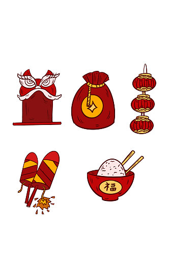 新年春节红包福袋图标
