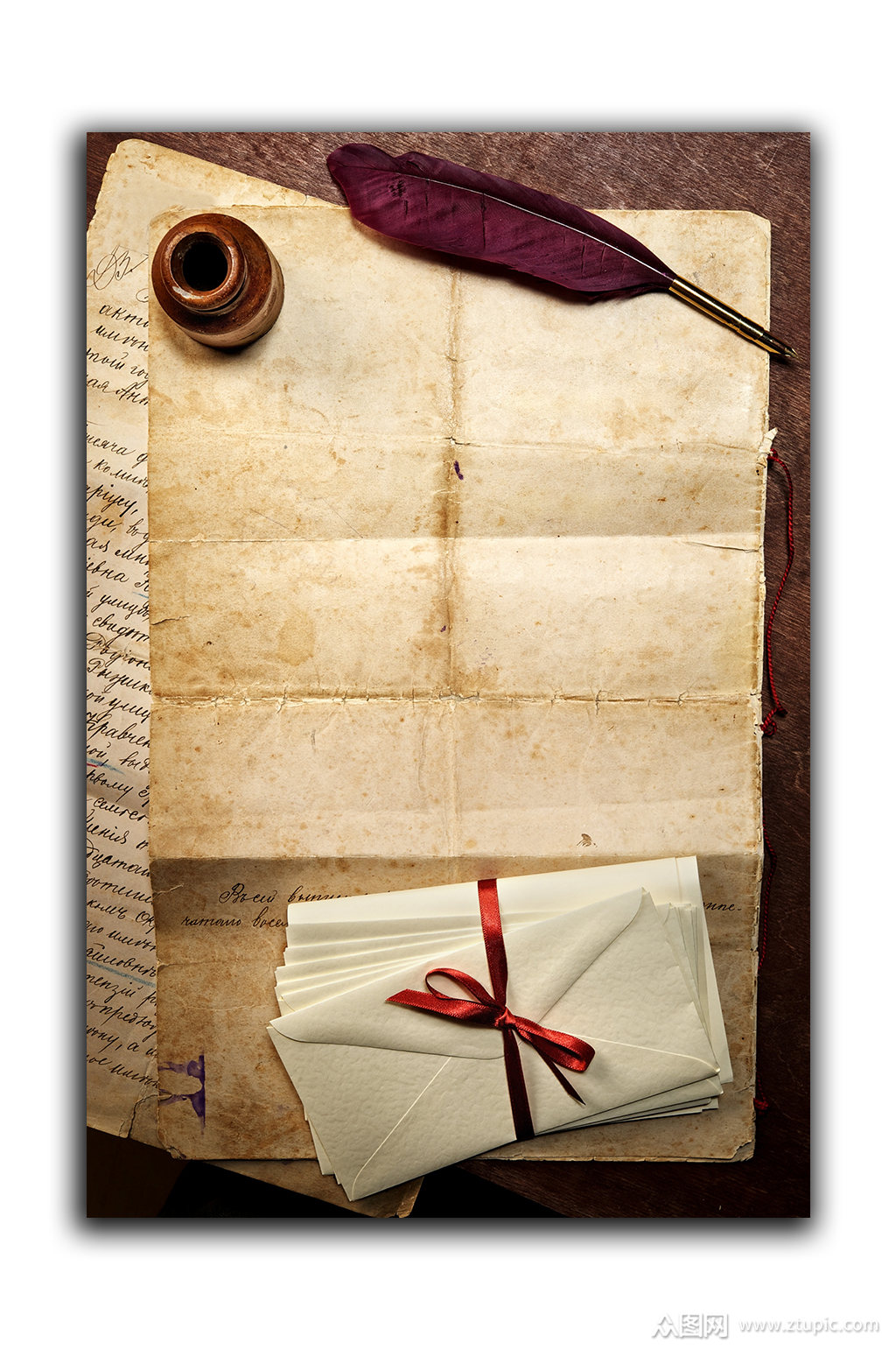 欧式复古纸张背景素材