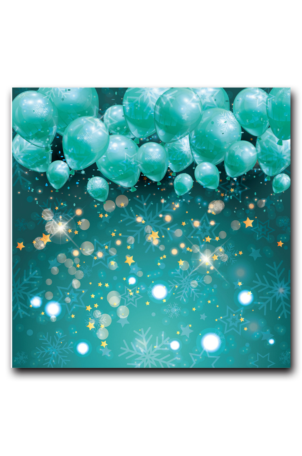 圣诞节气球海报背景素材素材