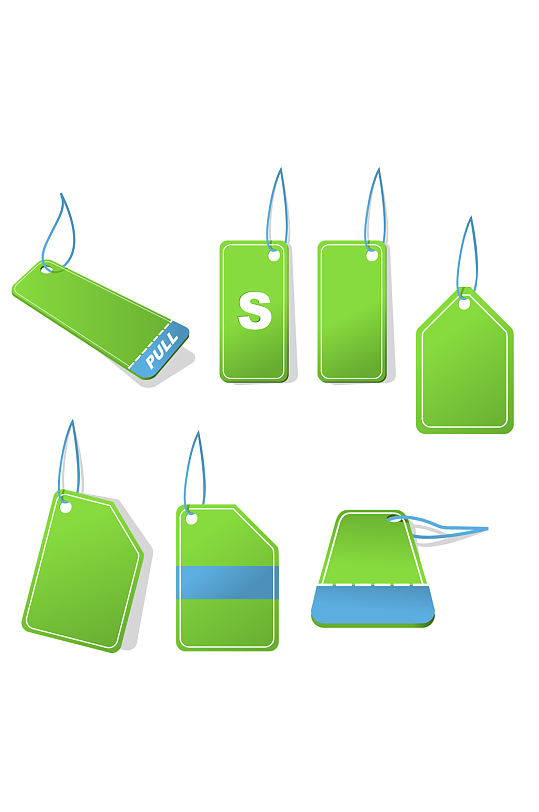 绿色小标签图片-绿色小标签设计素材-绿色小标签模板下载-众图网