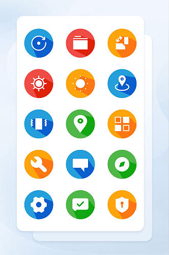 彩色简约手机用户软件程序主题icon图标