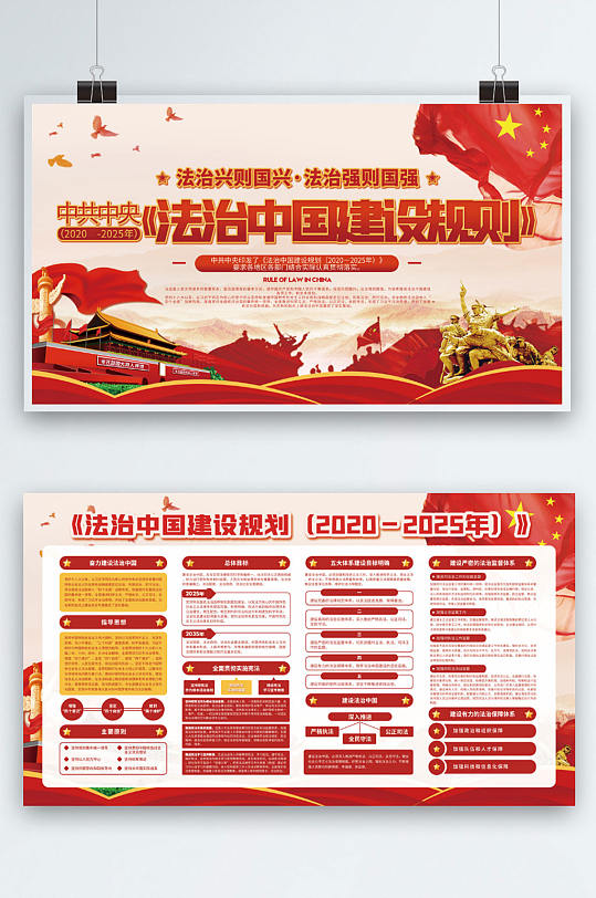 学习解读法治中国建设规划展板