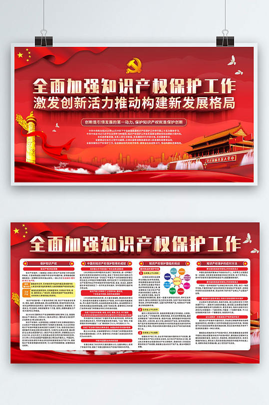 黨建風(fēng)全面加強知識產(chǎn)權(quán)保護工作宣傳欄