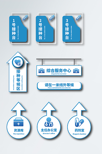 新型冠状病毒疫苗接种地贴