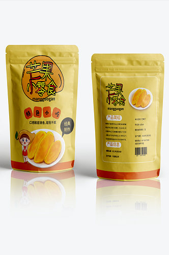 芒果干零食包装设计
