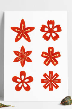 手绘中国风传统节日装饰图案花纹纹理