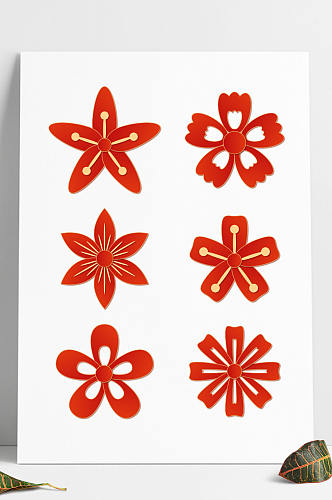 手绘中国风传统节日装饰图案花纹纹理