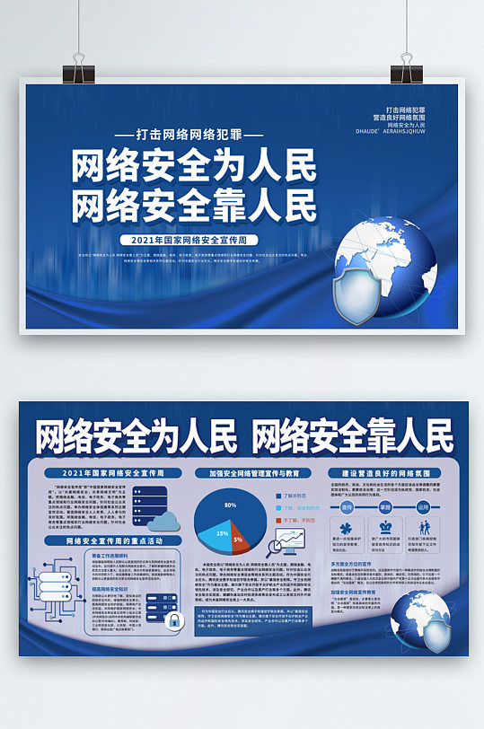 简约科技国家网络安全宣传周展板