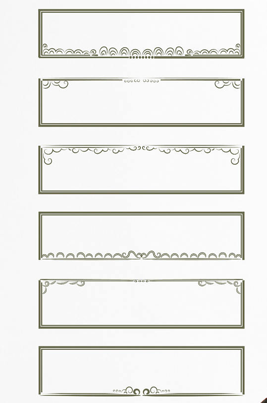 复古边框古典花纹装饰边框标题框文本框