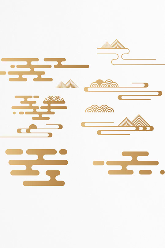 中国风云纹元素材设计国潮中式-众图网