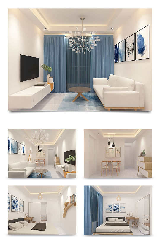 现代客厅家装设计-众图网
