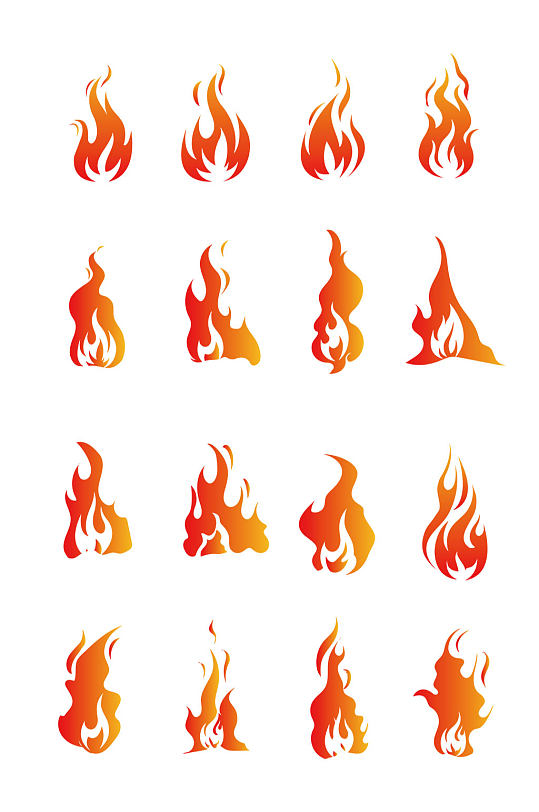多款火焰形状素材-众图网