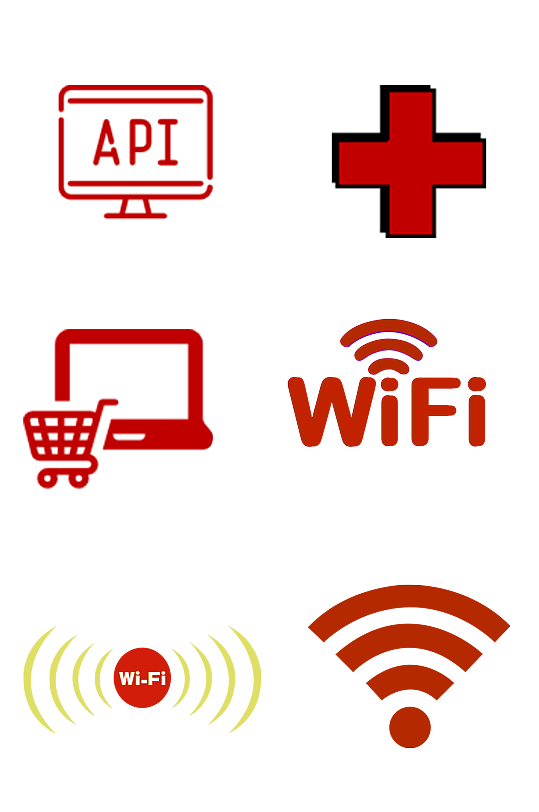 信号图标购物车WiFi电脑API图标素材
