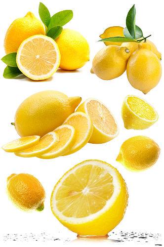 黄柠檬水果免抠素材png柠檬片