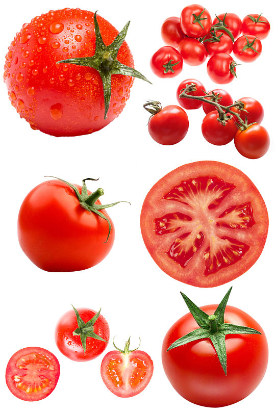 绿色蔬菜番茄红色西红柿免抠素材