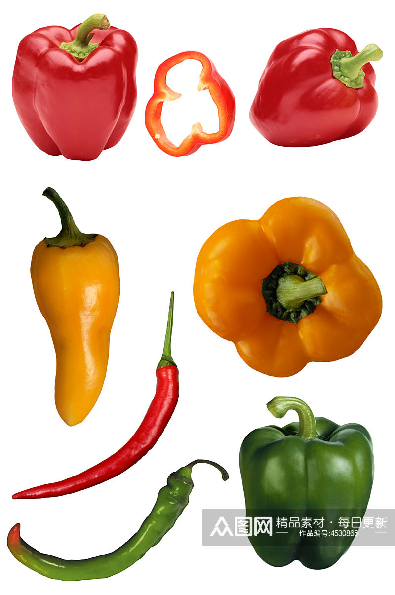 辣椒尖椒蔬菜食物免抠元素素材
