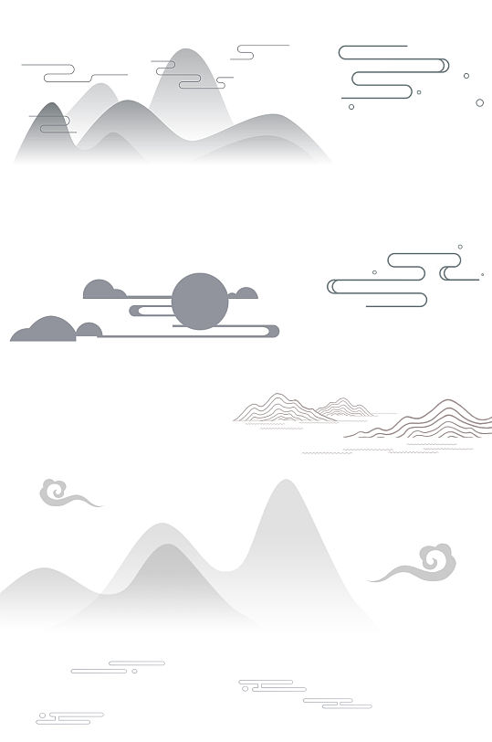 山纹云纹祥云灯笼中式山纹祥云纹中国风山水装饰线立即下载中国风中式