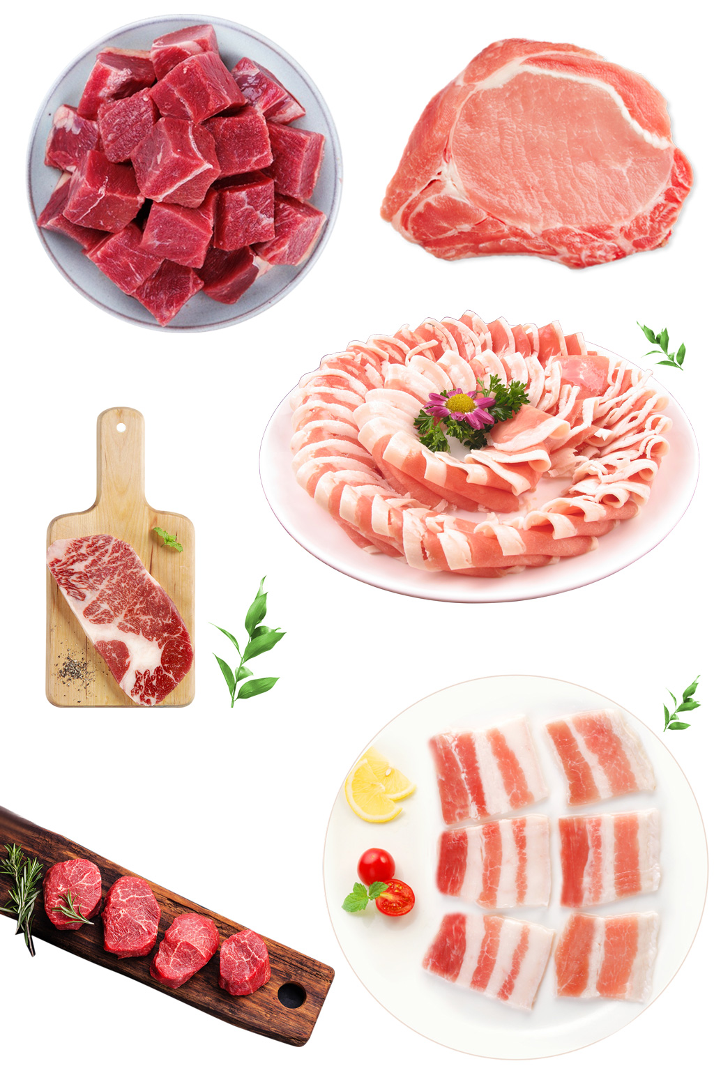 肉片肉块免抠素材元素素材