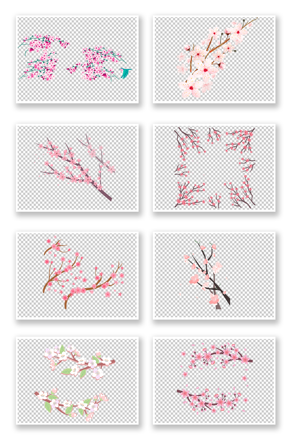 花瓣素材扣素材png素材