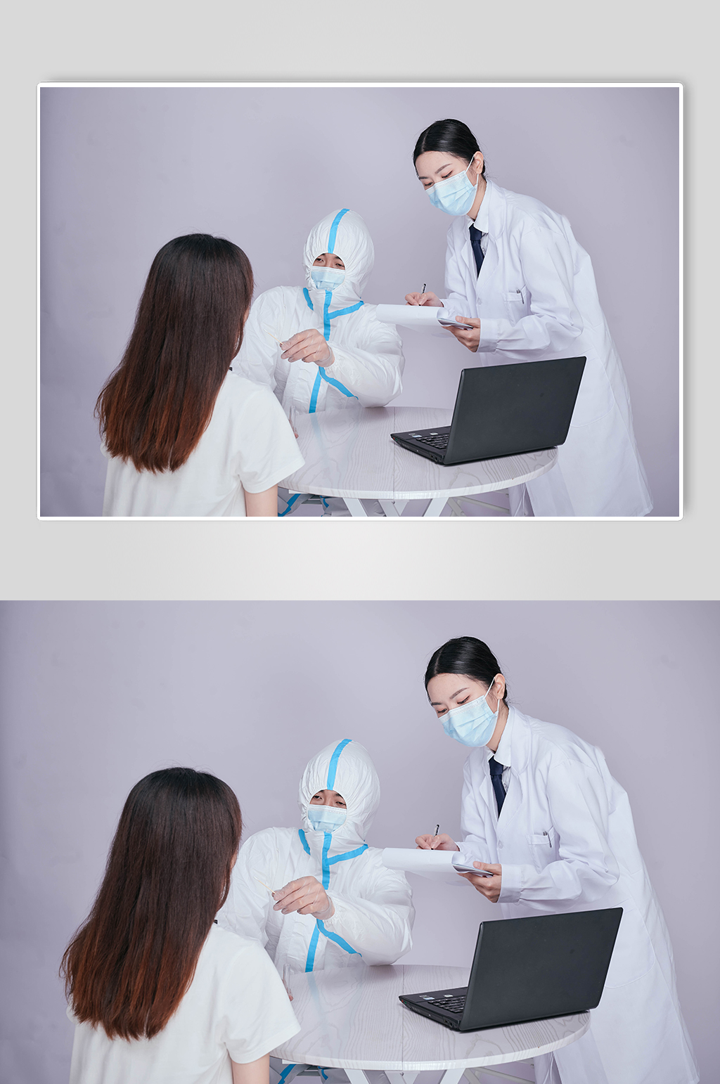 醫(yī)療醫(yī)生醫(yī)務(wù)人員人物核酸檢測攝影圖片素材