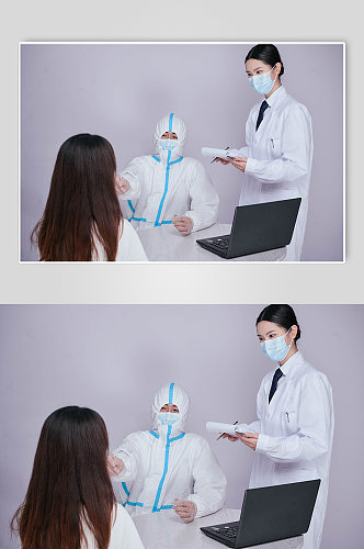 医疗医生医务人员人物核酸检测摄影图片