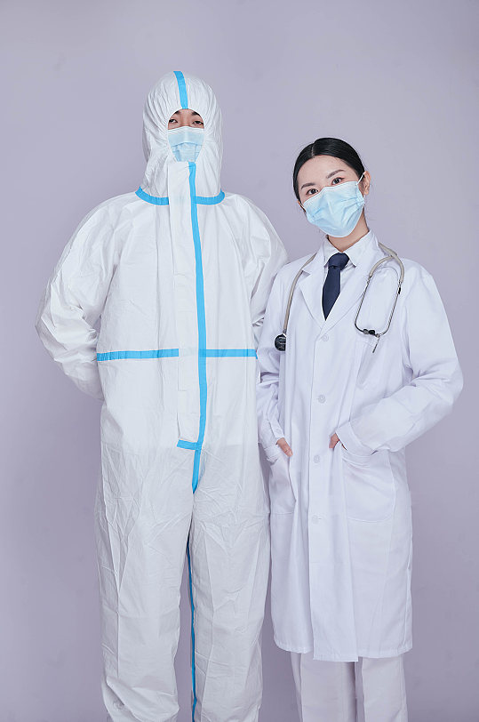 防护服防疫抗疫医务人员人物摄影图片立即下载加油手势护士医生医务