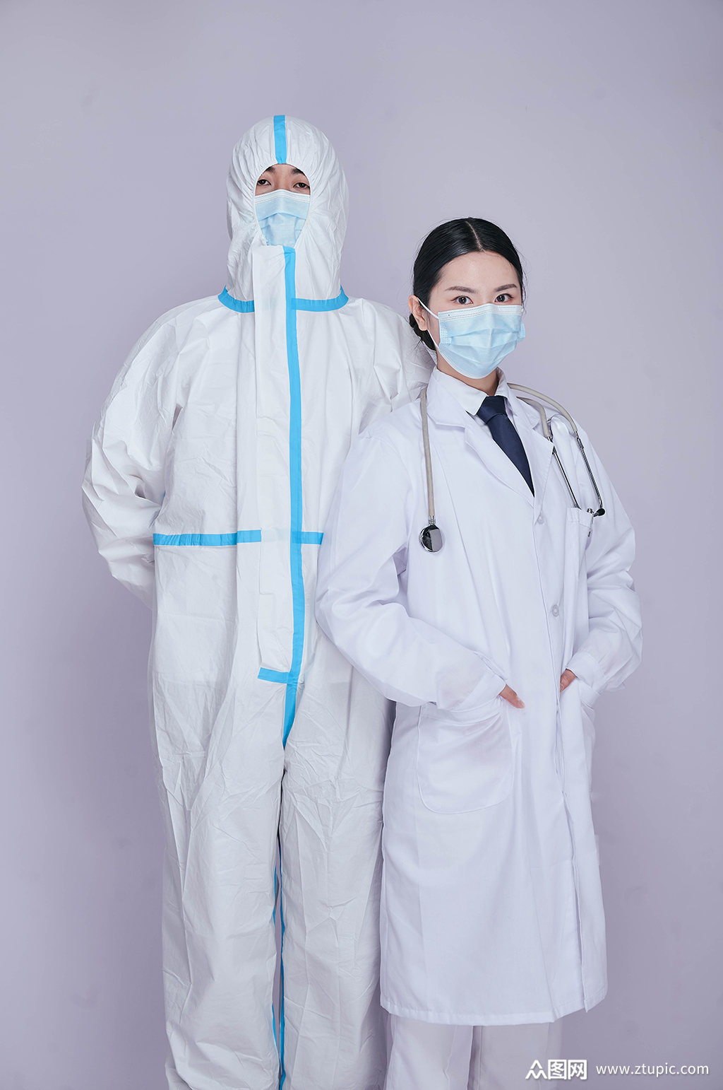 医生护士组合医务人员人物摄影图片素材