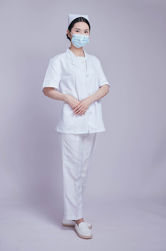 医院护士口罩医疗医务人员人物摄影图片