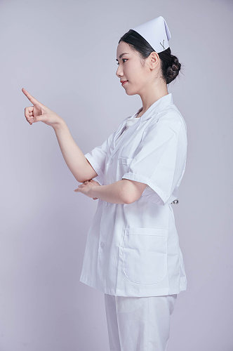 女护士医疗医务人员人物摄影图片手指