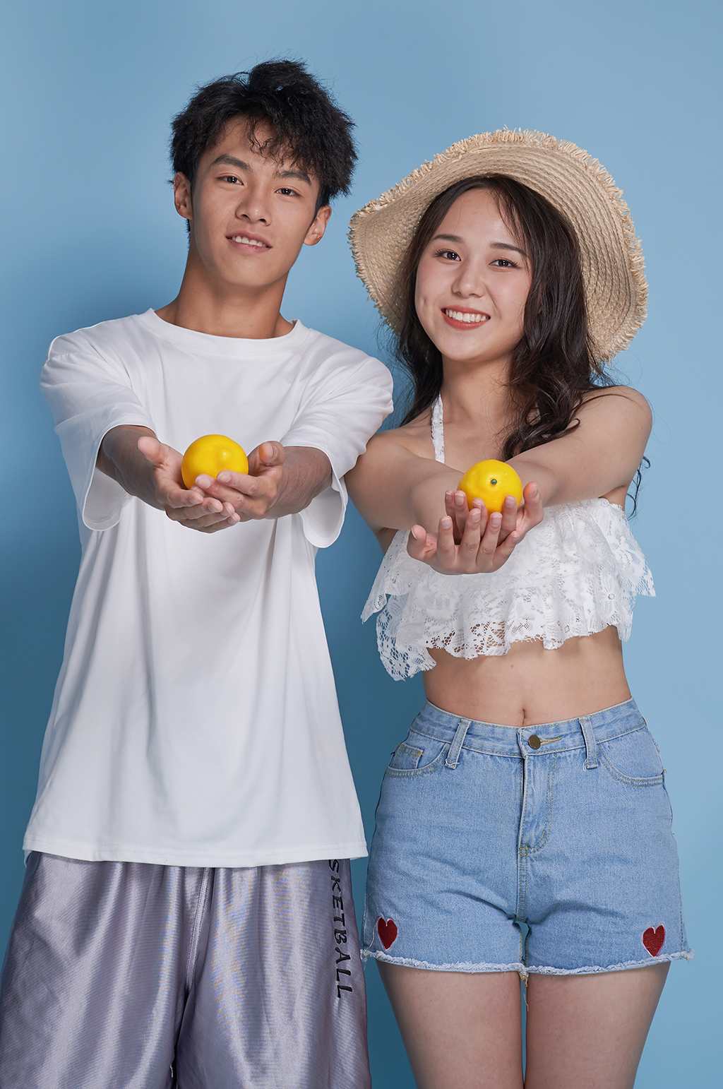 七夕情人節(jié)情侶泳裝夏日夏季人物攝影圖素材