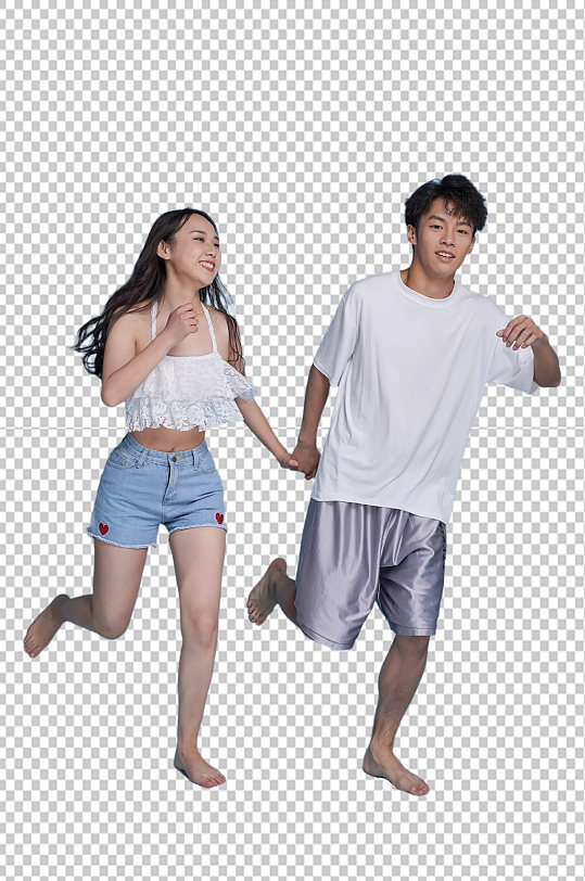 夏日夏季情人節(jié)情侶泳裝免摳PNG攝影圖片