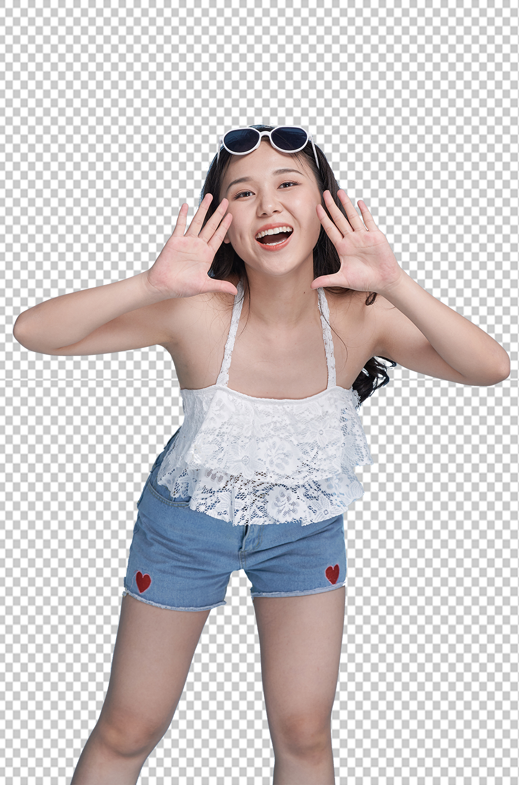 夏日夏季女生人物泳裝免摳PNG攝影圖片素材