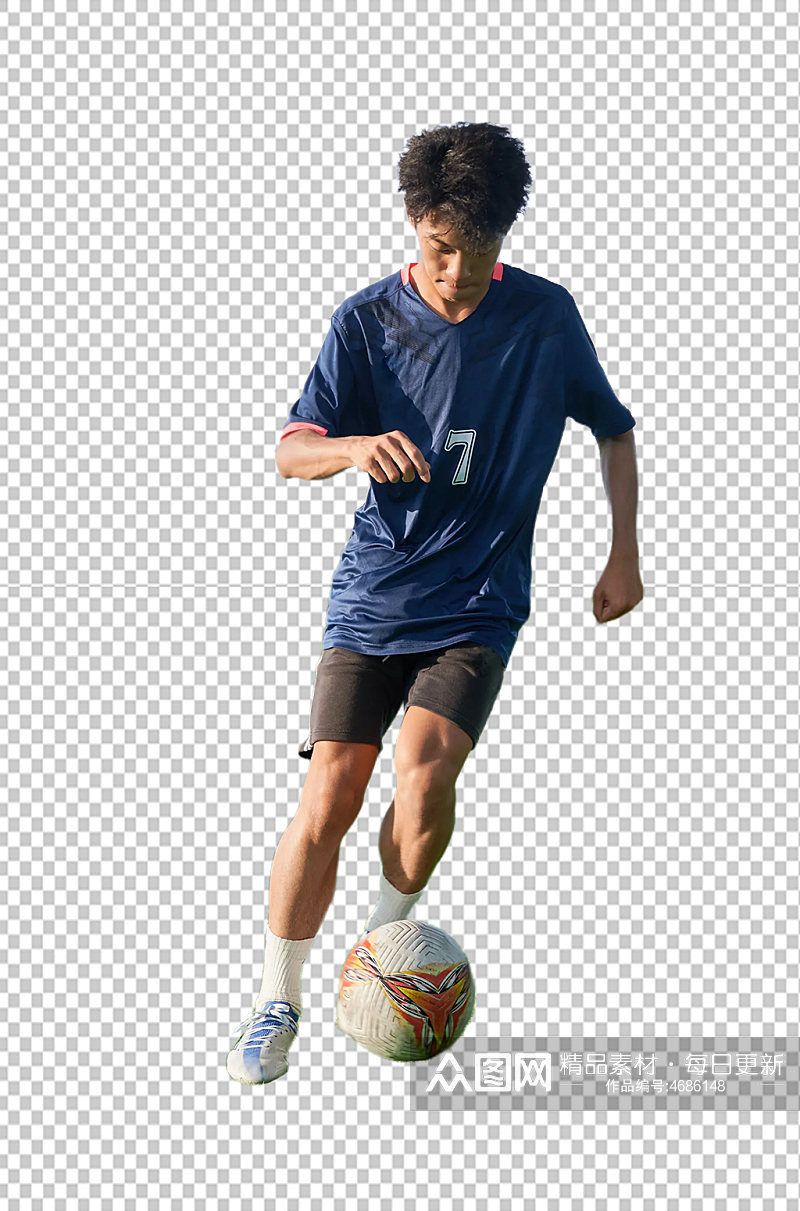 足球男生体育运动健身人物免抠PNG摄影图素材