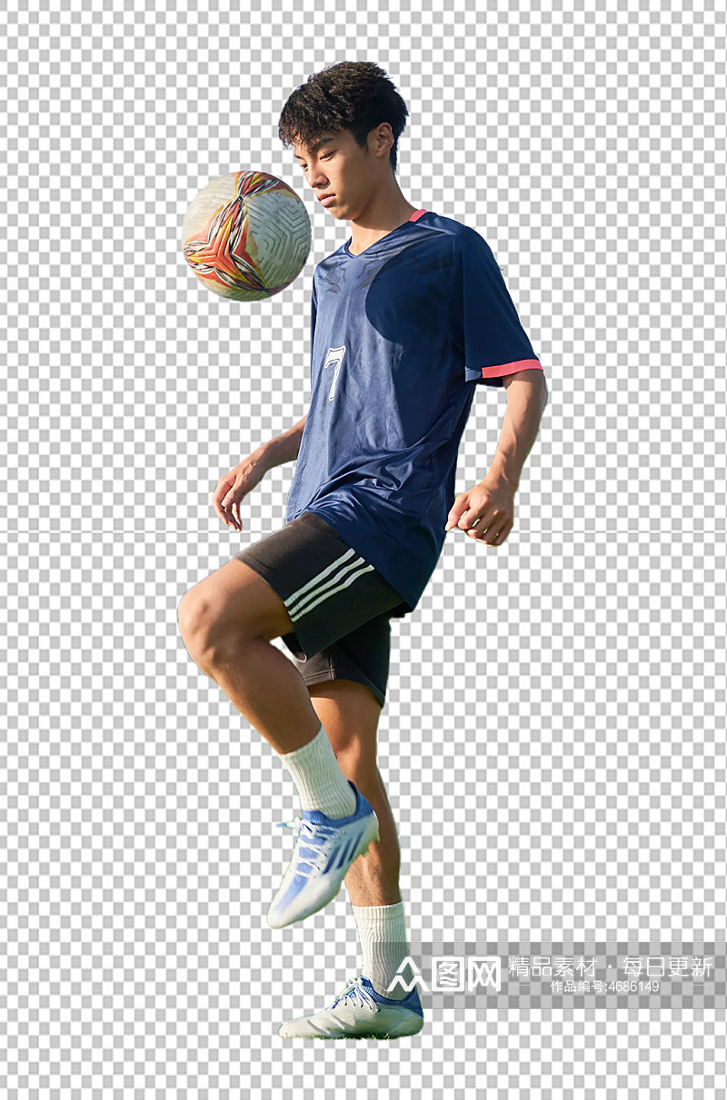 足球男生体育运动健身人物免抠PNG摄影图素材