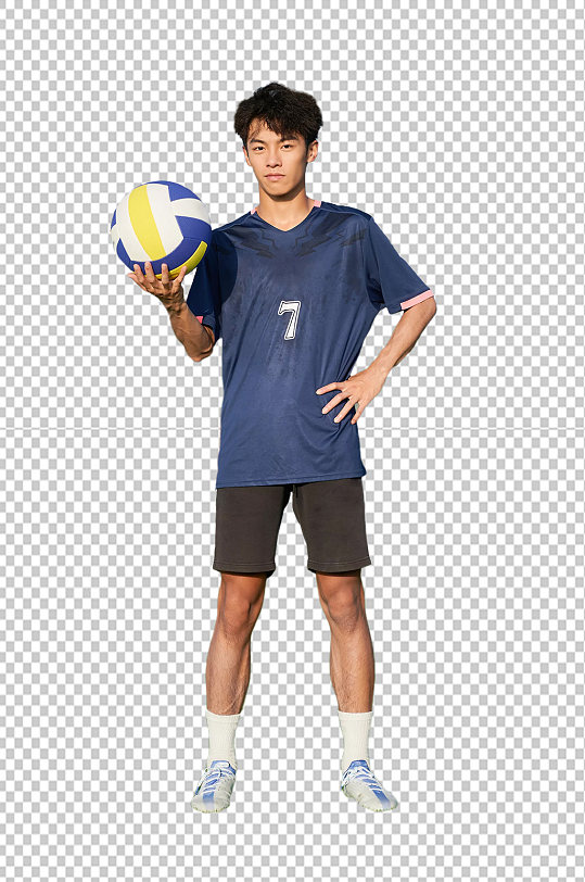 排球男生体育运动健身人物免抠png摄影图