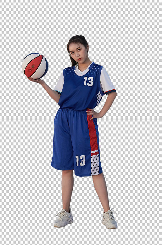 体育运动人物女篮篮球免抠PNG摄影图片