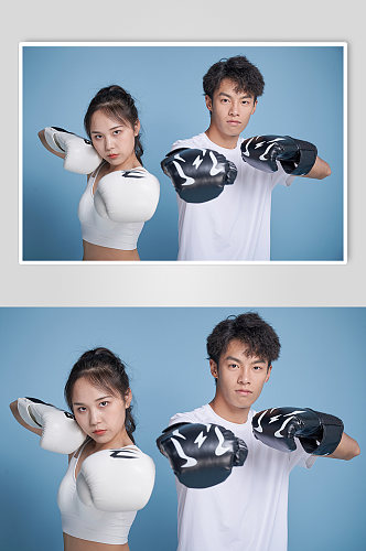 体育运动泰拳拳击健身人物摄影图