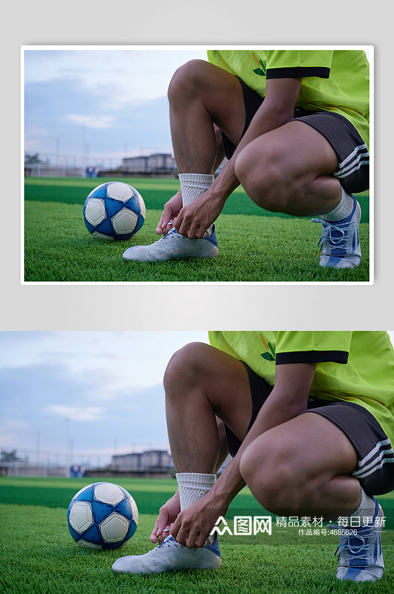 足球场体育足球运动特写健身人物摄影图素材