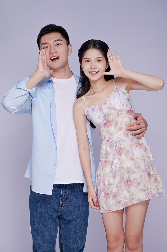 情人节清新青春情侣人物摄影图片精修-众图网