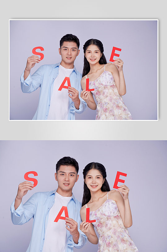 情人节促销购物青春情侣人物摄影图片精修-众图网