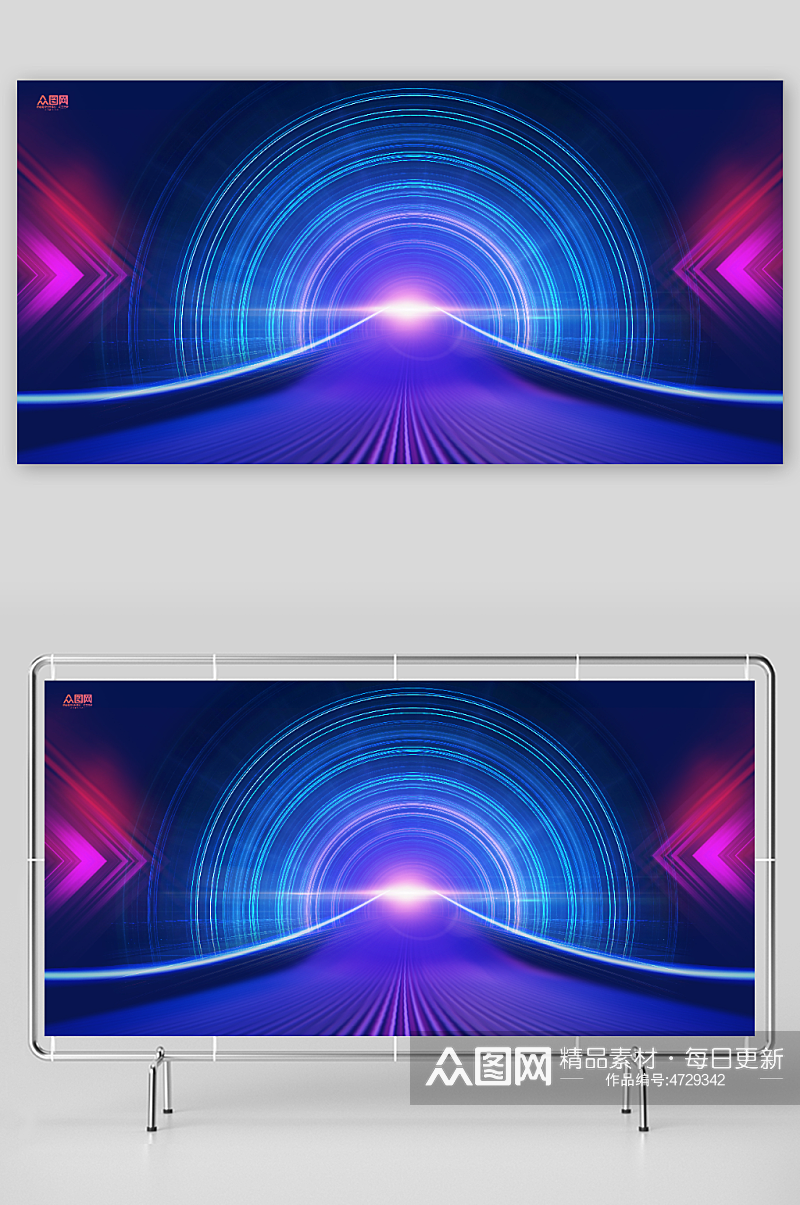 科技企业海报背景图元素免抠展板背景素材